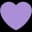a purple heart emoji